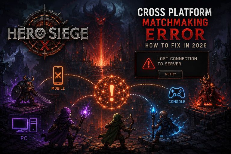 How to Fix Hero Siege Cross Platform Multiplayer Matchmaking Error in 2026