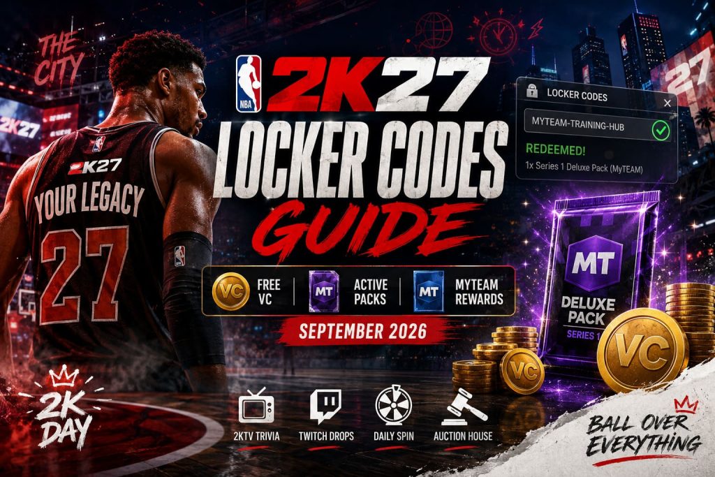 NBA 2K27 Locker Codes Guide: Free VC, Active Packs, and MyTEAM Rewards ...
