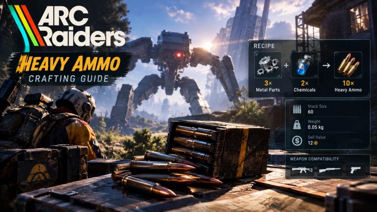 ARC Raiders Heavy Ammo Crafting Guide: Recipe, Materials, and Weapon Compatibility
