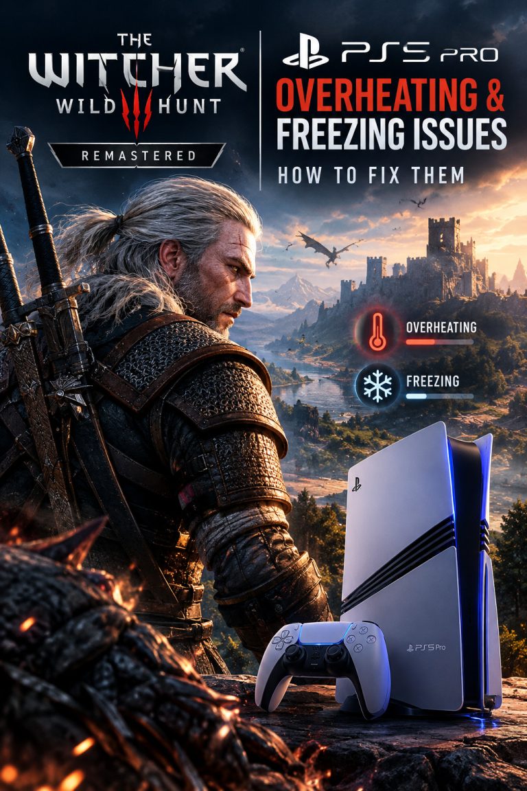 How to Fix Witcher 3 Remastered PS5 Pro Overheating and Freezing Issues