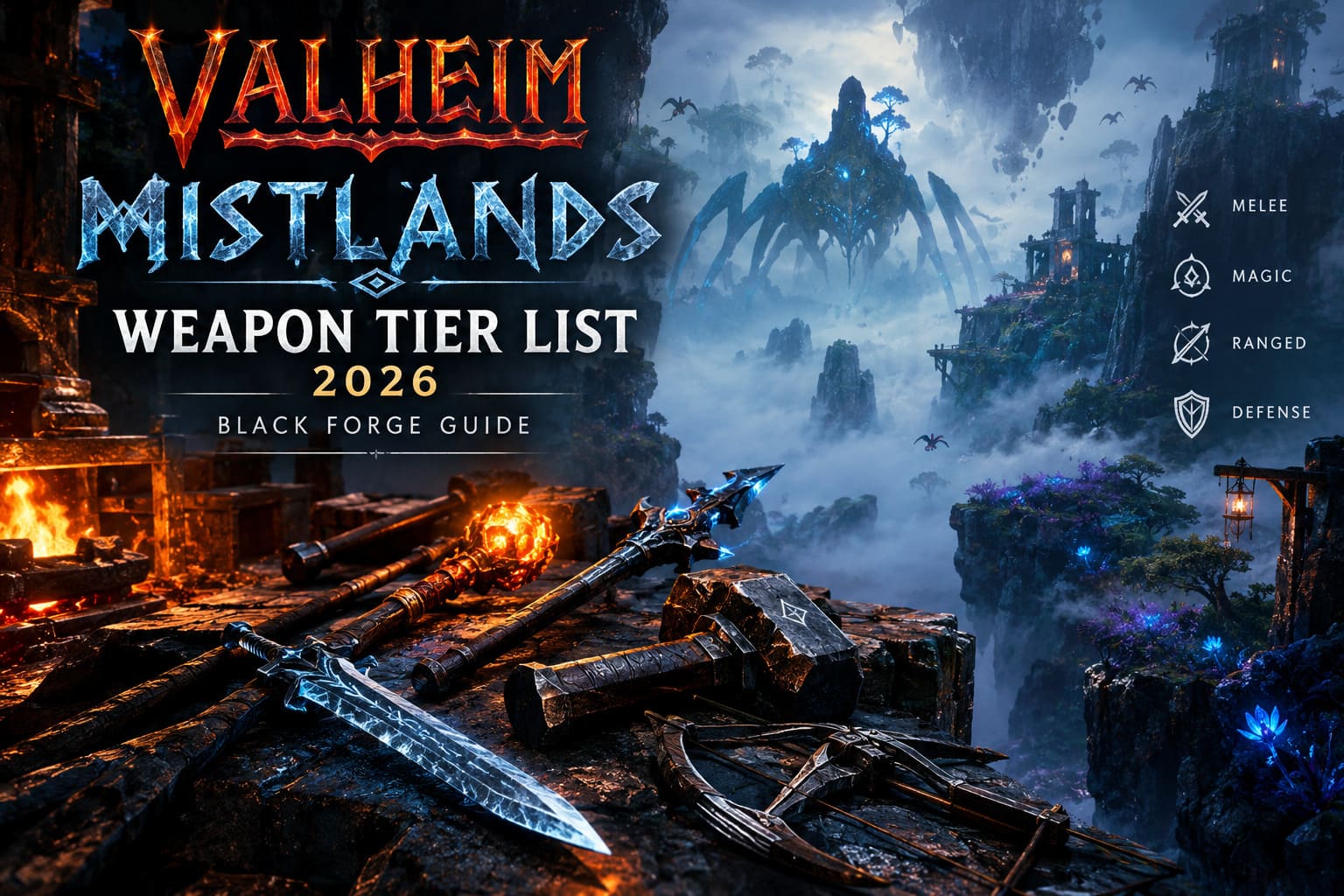 Most Valheim Valheim Mistlands Weapon Tier List 2026: Black Forge Guide - Afleurdenet